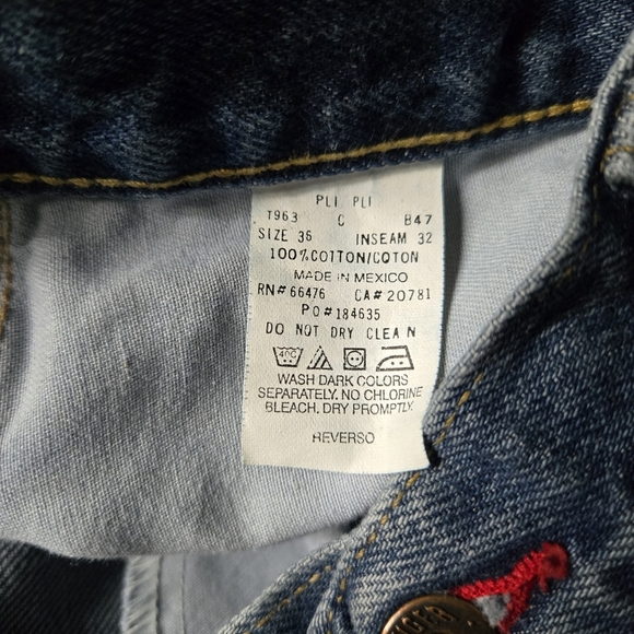 Tommy Hilfiger Men's Blue Straight Jeans 36 X 32 - Picture 4 of 5